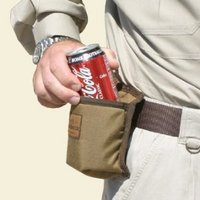 My favorite in the world of can koozies is this all-terrain hands free can holder