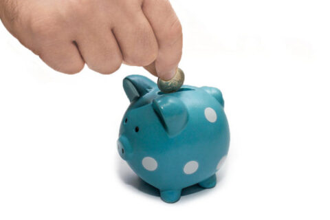 eating healthy on a budget piggy bank