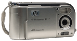 HP PhotoSmart E217 digital camera.