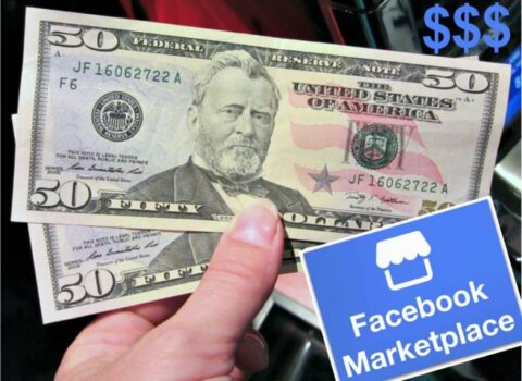 See how I made $300+ in 3 days selling a handful of Items on Facebook Marketplace... and you can too! image created with 
