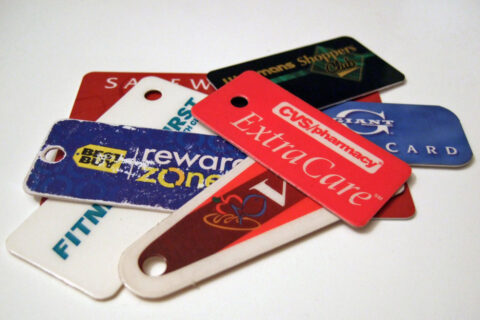 how do you organize loyalty cards?